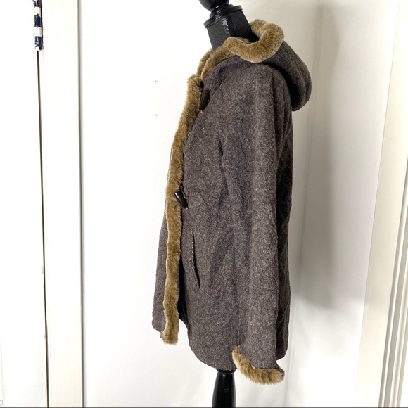 J. Jill Wool Blend Hooded Coat - Picture 6 of 13